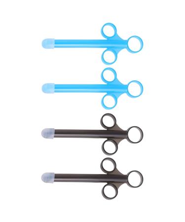 FOMIYES 4Pcs Lube Applicator Syringe Personal Lubricant Shooter Anal Vaginal Applicators Injector Enema Syringe Health Care for Men Women Couples Assorted Color 2