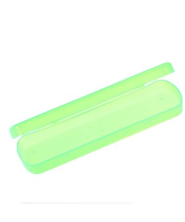 Digjobk toothbrush cup Portable toothbrush tooth paste Storage Rectangular Case Holder Box for Traveling Camping Organizer Box Travel Outdoor Storage (Color: Green) Green