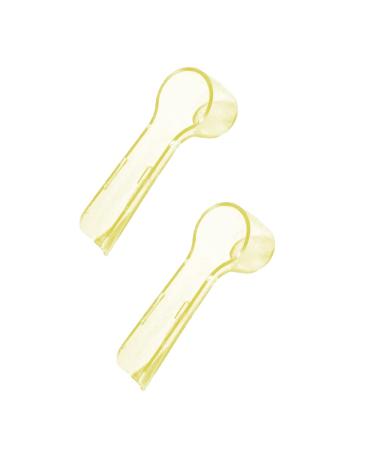 CCLKHY toothbrush covers 2 PCs electric toothbrush protective cover toothbrush cover replacement heads toothbrush protective cover plastic toothbrush protection protective cover yellow