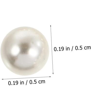 Anneome Decorative Rivets 150 Sets Pearl Claw Nails White Button Down Pearls Round Rivets Pearl Rivets Studs Clothing Mold 0.5X0.5X0.5CM White - Buy Online on GoSupps.com