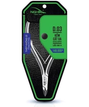 Nghia Cuticle Nippers 16 Jaw 6.5mm - Type D-03 | Precision Cuticle Trimming Tool - Buy Online on GoSupps.com