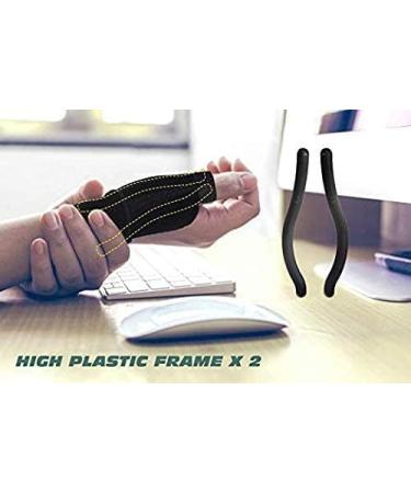 Thx4COPPER Reversible Thumb & Wrist Stabilizer Splint | L-XL Black | Pain Relief for Trigger Finger, Arthritis, Tendonitis | Breathable Material | Sprained Carpal Tunnel Support - Buy Online on GoSupps.com