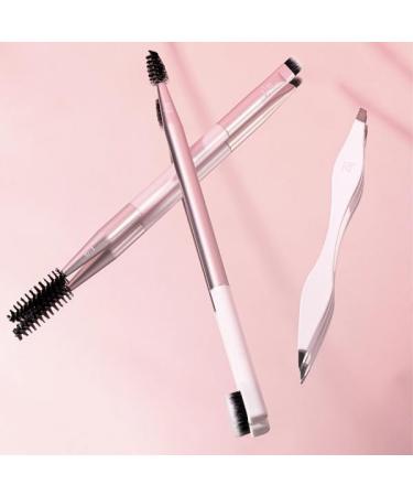 Real Techniques Brow Shaping Set - Spoolie, Brow Brushes & Tweezers - 3 Piece Set for Styling & Shaping Eyebrows - Buy Online on GoSupps.com