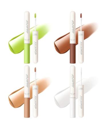 Eyeshadow Primer Set 4 Colors Liquid Matte Eyeshadow for Quick Drying Waterproof Smooth Creamy Colorful Eye Shadow Lightweight - (Color: 2 Style A) 2 / Style a