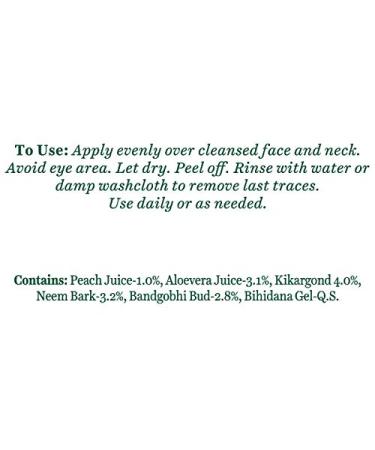 Biotique Bio Peach Peel-Off Mask for Oily & Acne Prone Skin | 50 gm - Clarifying & Refining Formula - Buy Online on GoSupps.com