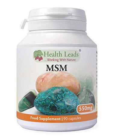 MSM (methylsulphonylmethane) 550mg x 90 Capsules (100% Additive Free Supplements)