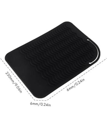 Dajidafu Flat Iron Mat Safe Protective Mats Hairstylist Accessories Grip Storage Pouch Simple Heat Resistant Pad for Protect - Buy Online on GoSupps.com