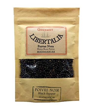 Madagascar gourmet black peppercorns 200gr in resealable kraft bag. Sustainable agriculture