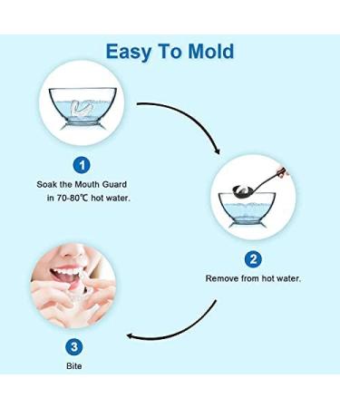 Kids Mouth Guard for Teeth Grinding - Pack of 4 Bite Guards + Dental Guard Case - Stop Clenching Bruxism - Teeth Whitening Tray & Sports - Moldable Bite Guards for 5-10 Year Olds - Buy Online on GoSupps.com