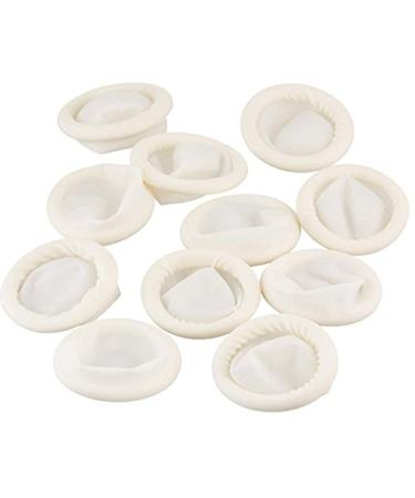 WOIWO 130PCS Disposable Latex Rubber Fingertips Protective Finger Gloves for Jewelry Cleaning Electronic Repair Painting Crafting Industrial Apply -White