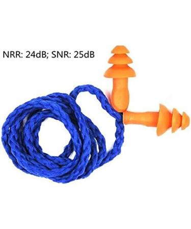 Silicone Earplugs - 10 Pairs Blue Soft Noise Reduction Earplugs for Sleeping Working & Swimming | Kids & Adults - Buy Online on GoSupps.com