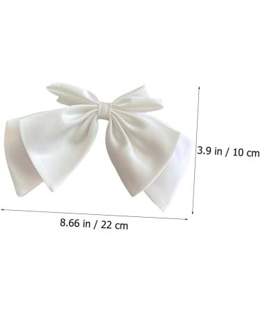 DOITOOL Bow Hairpin Headwear for Women Spring Hair Clips Hair Bow Barrettes Bow Wedding Barrettes Hair Barrettes Bow Spring Hair Barrette Bride Decorate Alloy White Modeling - Buy Online on GoSupps.com