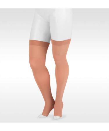 Juzo Dynamic Varin 3511 Thigh-High 20-30mmhg Silicone Band Open Toe Sock