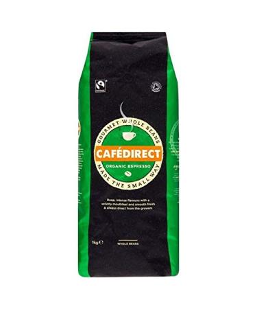 2X Cafedirect Organic Espresso Beans 1kg