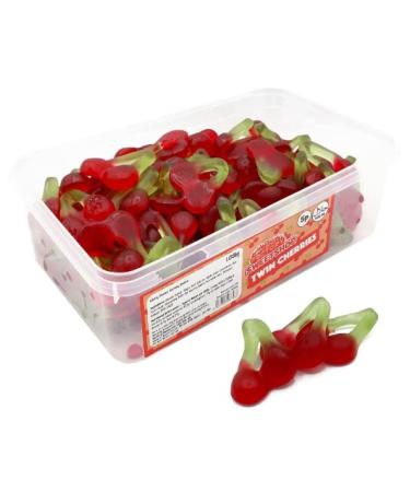 Ellies Jellies CCF Sweetshop Twin Cherries 5p Tub