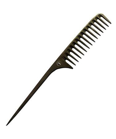 Carbon Wide Tooth Rake Comb with Tail - Natural Texture hair  Curly hair  Beach waves  Beach waver  Texture hairstyler  detangle wet hair  Static free  High Heat Friendly No snagging  No breakage