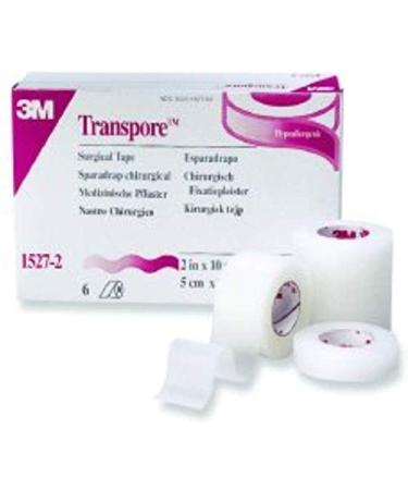 Transpore 3M Medical Tape Plastic 2 X 10 Yards NonSterile (1527-2  Sold per Piece)
