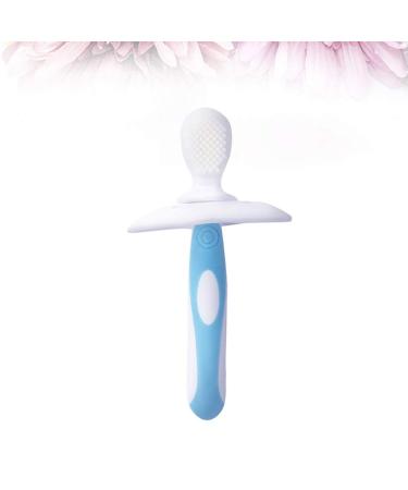 Buy Silicone Baby Toothbrush - Soft Bristles & Teether - Blue Training Toothbrush for Infants - Buy Online on GoSupps.com