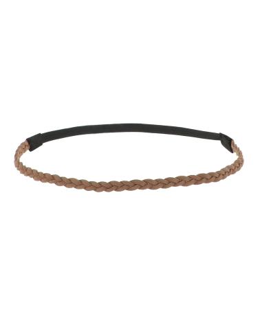 Light brown ladies hairband - Suede simple and plain braided hairband velvet aspect - one size thin headband - wedding vintage headband - original look boho hippie