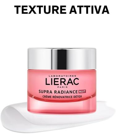 Lierac Supra Radiance Night Detox Renewing Cream 50ml - Buy Online on GoSupps.com