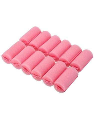 36 Pieces Foam Sponge Hair Rollers - Soft Sleeping Hair Curlers Flexible Hair Styling Curlers Sponge Curlers for Hair Styling (Pink) 2.8x0.98inch-Pink