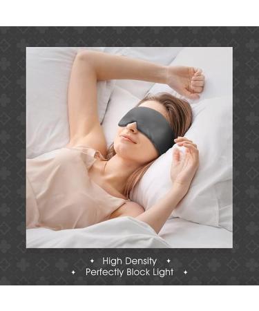 Moonslide Sleep Eye Mask - Black Full Cover, Elastic Belt Adjustment, Noise Reduction, Light-Weight - Buy Online on GoSupps.com