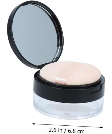 Beavorty Dressing Case 3 Pcs Makeup Containers Empty Loose Powder Jar Powder Puff Case Compact Loose Powder Puff Portable Mx3pcs Blackx3pcs - Buy Online on GoSupps.com