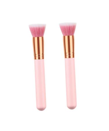 OHPHCALL 2pcs Cosmetics Brush Makeup Brishes Blush Brush Fine Bristles Highlighter Brush Makeup Brushs Wooden