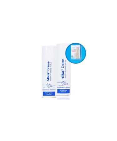 Alka Cream Double Pack: Basic Cream (2 x 150 ml) with FREE Peeling Pads 300 ml (1 Pack)