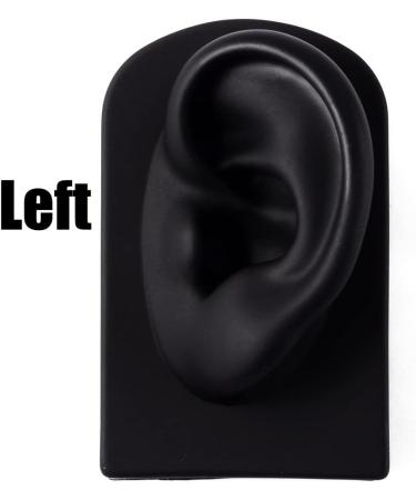 Soft Silicone Ear Model Pair | 1:1 Human Ear Jewelry Display | Practice & Teaching Tools in Black - Buy Online on GoSupps.com