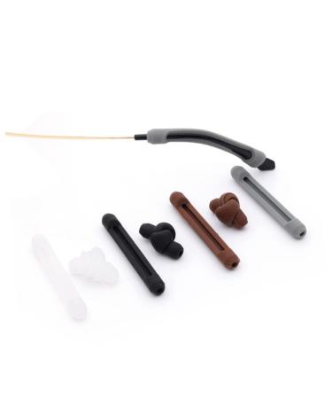 Lurrose 4 pairs of glasses bruises glasses hooked hook sunglasses holder made of silicone sunglasses holder silicone anti-slip glasses pillow glasses ear pads.