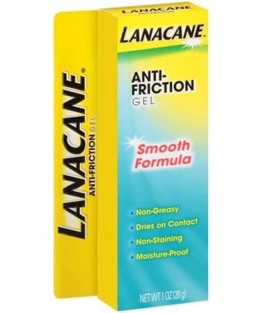 Lanacane Anti-Friction Gel 1oz (Pack of 3) - Soothes and Protects Skin, Prevents Chafing - Buy Online on GoSupps.com