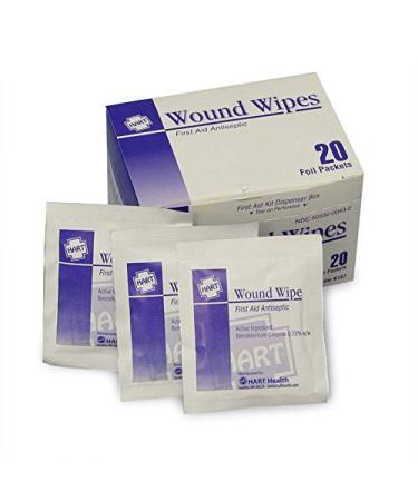 Antiseptic Wound Wipes  20/Box