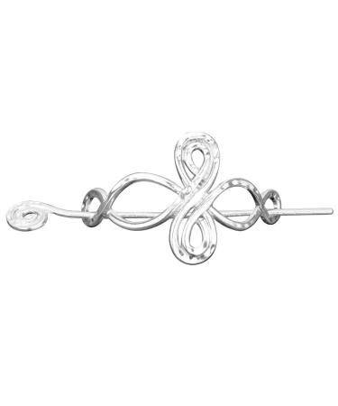 Uonlytech Womens Hair Clips Hair Slide Hairpin  Celtic Knot Hair Stick Vintage Hair Slide Barrettes Viking Hair Slide Clip with Stick for Women Girls Hair Accessories Metal Hair Clips