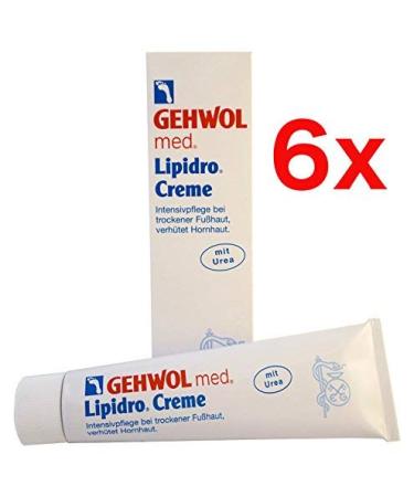 Buy 6x Gehwol med Lipidro Cream 125ml - Urea Foot Care Cream for Healthy Feet | Fast International Shipping - Buy Online on GoSupps.com