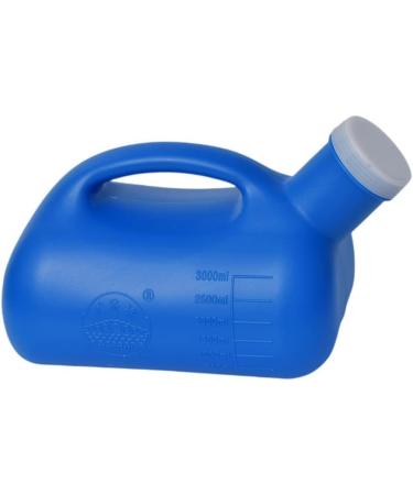 Wooluck 3000ml Urine Bottle for Men - Portable Pee Bottle with Lids for Outdoor Camping Hospital & Car Use - Blue - Buy Online on GoSupps.com
