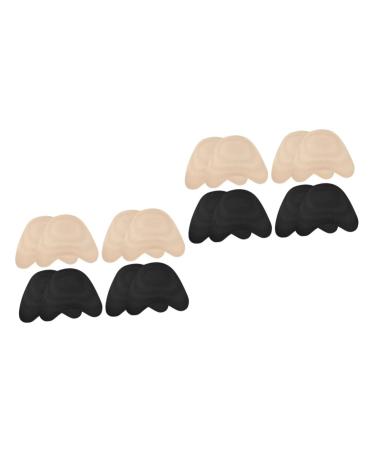 NOLITOY 8 Pairs Forefoot Half Size Pad Ladies Heels Shoe Inserts for Shoes That are Too Big Shoe Filler Soft Forefoot Pads Womens Shoes Heels Footpads High Heel Accessories Knitted Fabric