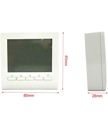 MOMOJIA Programmable Thermostat - Electric Heating Floor Temperature Controller for Water/Gas Boiler with White/Blue Backlit Display - Buy Online on GoSupps.com