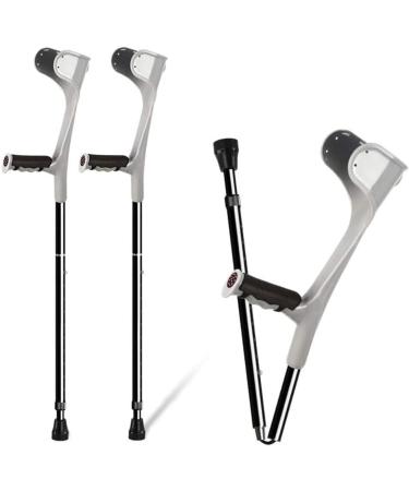 PSMPENG Forearm Crutches Adjustable Folding Adult Forearm Crutches Portable Collapsible Medical Arm Cuff Crutch Height Adjustable Lightweight Aluminum Alloy Elbow Walker Gray 2Pcs Lightweight Arm - Buy Online on GoSupps.com
