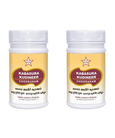 Pack of 2-SKM Kabasura Kudineer Powder(2X100g) |GMP Certified & ISO-9001 Manufacturing Company|New Sealed Bottle