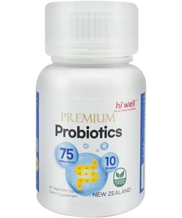 (Pack of 2) Hi Well Premium Probiotics 60Vegetarian Capsules - Buy Online on GoSupps.com