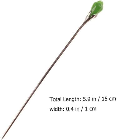 LALAFINA Hairpin Minimalist Hair Sticks Barrettes for Girls Wedding Hair Clip Hair Sticks for Women Hair Bun Stick Bridal Hair Pin Wire Wall Grid Jade Accessories Miss Metal - Buy Online on GoSupps.com