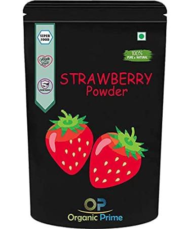 ORGANIZE AOZA Organic Prime Strawberry Powder High in vitamin C and natural taste Dry No Added Sugars and Preservatives 100 GM by Organic Prime