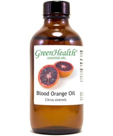 Blood Orange 4 fl oz (118 ml) Glass Bottle w/Cap 100% Pure Essential Oil GreenHealth - Buy Online on GoSupps.com