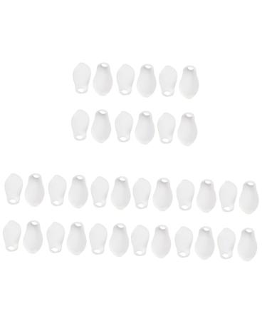 Healeved 3 Sets 6 Pairs Little Toe Corrector Shoe Toe Protector Nursing Clip Board Bunion Separator Small Toe Spreader Hammer Toe Straightener Bunion Protector Toe Separators for Bunion P04 Whitex3pcs 5.5x3.5cmx3pcs