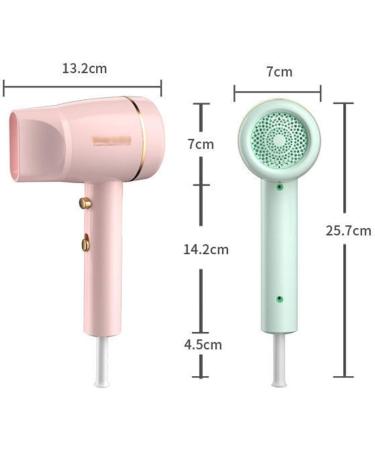 Professional Hairdryer 800W Powerful Hair Dryer Portable Travel Fast Drying Hair Lightweight Quiet Blow Dryer Hot/Cold Compact Hair Dryer Protect Hair for Home and Salon Men and Women Green small gift - Buy Online on GoSupps.com