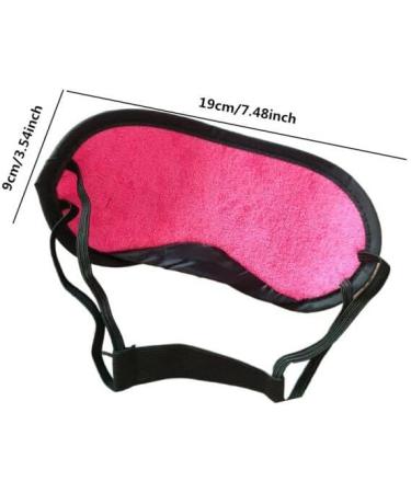 3 Pack Soft Microfiber Eye Sleep Mask Set for Kids & Adults - Stress Relief & Comfort | Rose Red Blue Black - Buy Online on GoSupps.com