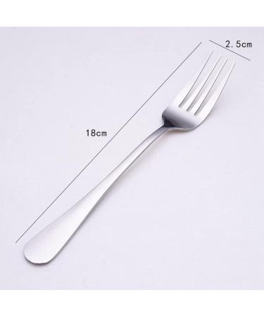 Jbnmvc 24 Pieces Forks Silverware Set 7.1 Inch Silver Stainless Steel Dinner Forks Forks Silverware Forks for Kitchen - Buy Online on GoSupps.com