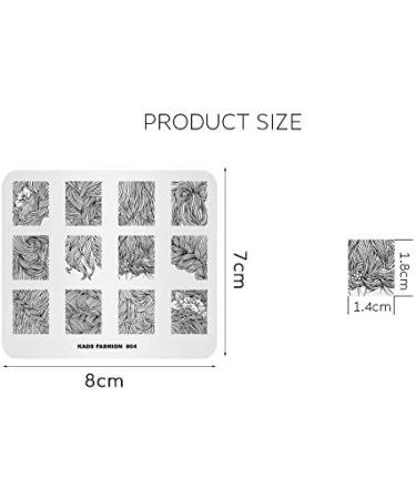 Flower Hair Braid Twist Nail Stamper Tool | Multi-Pattern Stamping Plate FA004 - Buy Online on GoSupps.com