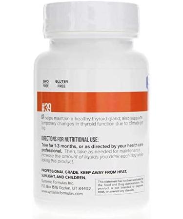 Systemic Formulas Bio Function #39 Gf Thyroid 60 Capsules - Support Thyroid Health - Buy Online on GoSupps.com